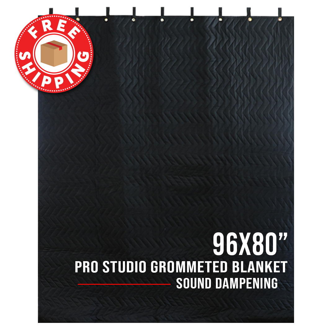 Boxer Tools XL Pro Studio Sound Dampening Blanket 96" x 80" - Thick Material - Metal Grommets - Light Blocker, Acoustic Treatment Blanket, Insulated, Sound Reducing