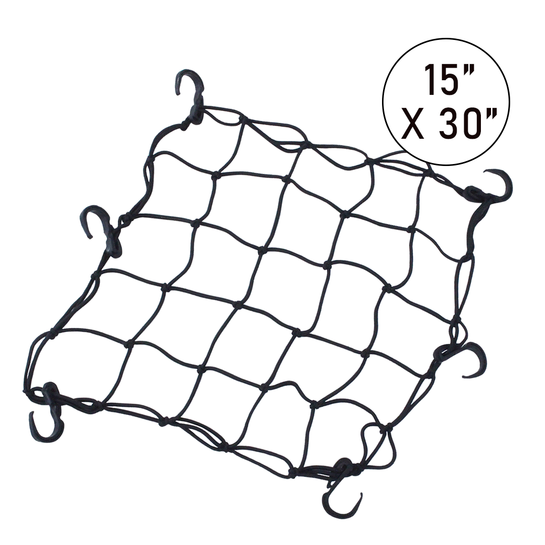 Cargo Net For SUV - 3 X 4 Foot, Heavy-Duty, Mesh Square Bungee Netting