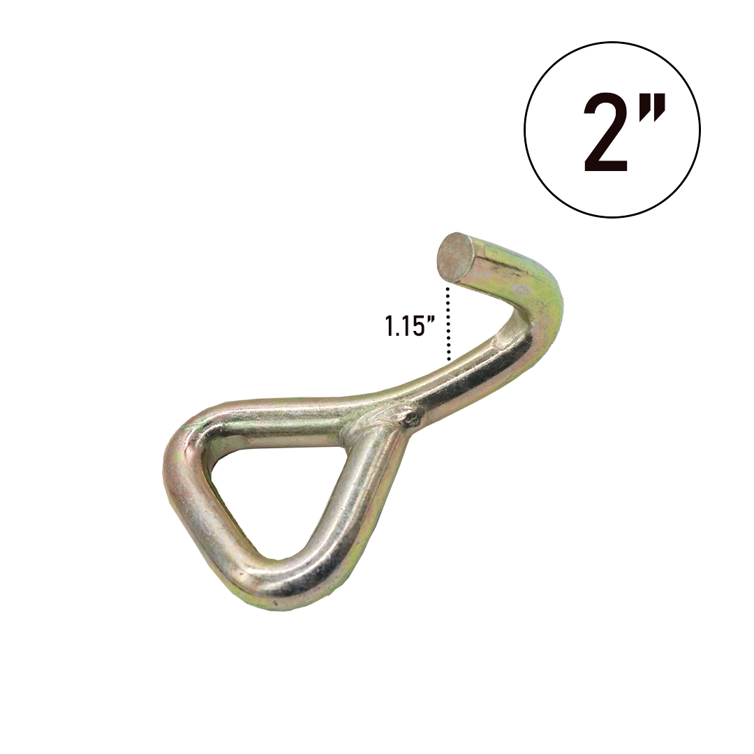 2 Inch Heavy Duty Yellow Chrome Single Wire Hook - 11000lb Breaking St Boxer Tools 2 Inch Heavy Duty Yellow Chrome Single Wire Hook - 11000lb Breaking St Boxer Tools
