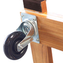 Boxer 18” x 30” Solid Wood Furniture Moving Dolly with 3.5" Black Caster Wheels and Black Rubber Tread for Anti-Slip Protection-3