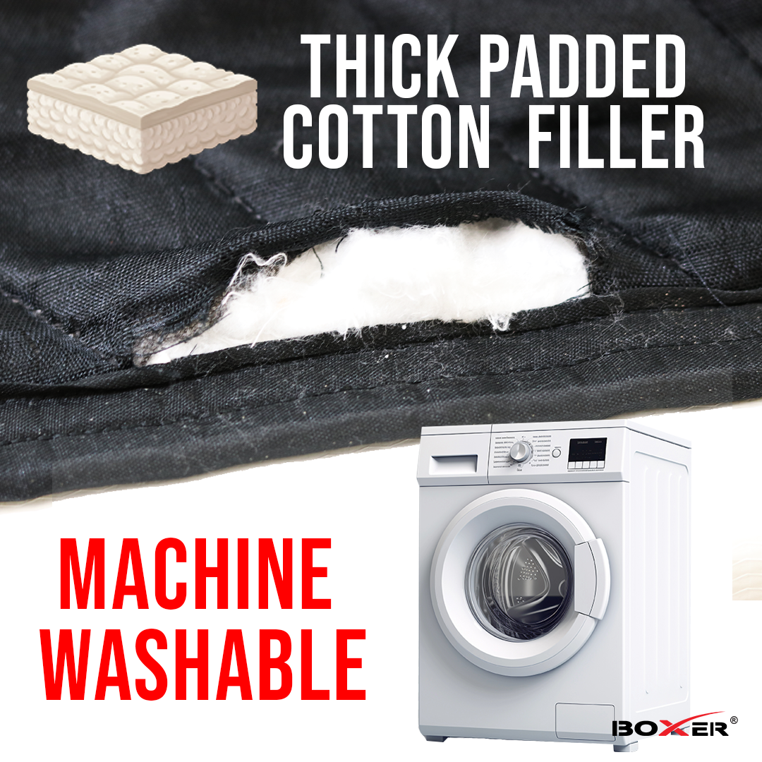 BoxerTool XL Pro Studio Sound Dampening Blanket 96" x 80" - Thicker Material - Washable - Light Blocker, Acoustic Treatment Blanket, Insulated, Sound Reducing