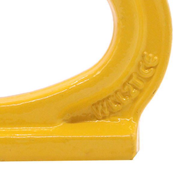 Heavy-Duty 2-Ton Weld-On Forged Anchor Hooks with Safety Latch - G80 Construction