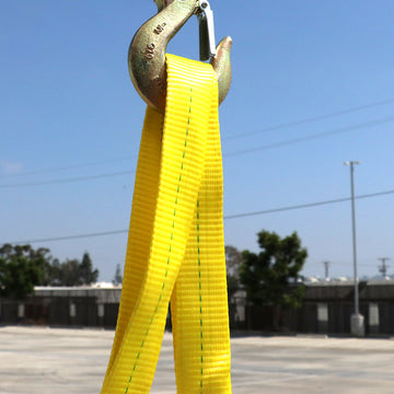 Heavy Duty 2" Lifting Sling with Reinforced Twisted Loop Eyes - 0