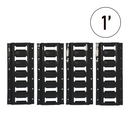 Heavy-Duty 1 Foot E-Track, Set of 4-1