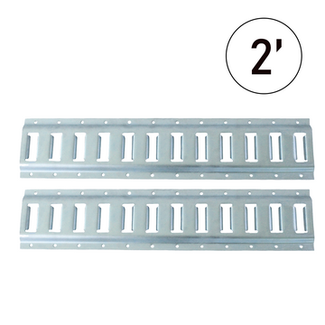 Buy silver Heavy-Duty 2 Feet E-Track, Set of 2