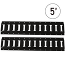 5ft Black Horizontal E-Track: Ultimate Cargo Control & Organization-1