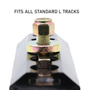 SecurePro Double Stud L-Track Lug Fittings: Set of 6 for Ultimate Cargo Control-4