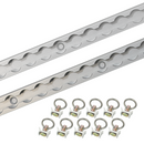 4' L Track Tie Down System - Silver-1