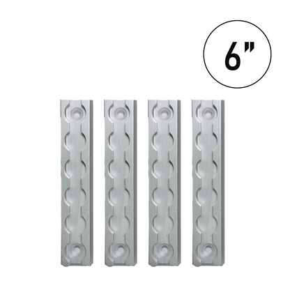 UltimateSecure 6-Inch Aluminum Tracks: Set of 4 - 1600 lbs Load Capacity