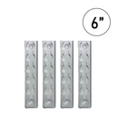 MaxSecure 6-Inch Aluminum Logistic Tracks: Set of 4 - 2200 lbs Load Capacity-1