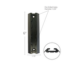 PrecisionEdge 6-Inch Aluminum Logistic Tracks: Set of 2 - 2200 lbs Load Capacity-4