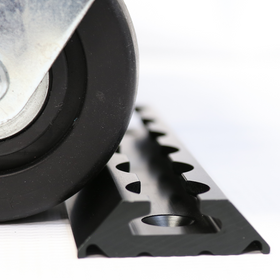 PrecisionEdge 1-Foot Aluminum Logistic Tracks: Set of 2 - 2200 lbs Load Capacity - 0