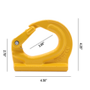 Heavy-Duty 3-Ton Weld-On Forged Anchor Hooks with Safety Latch - G80 Construction-8