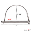 1/4" x 3" Round Tent Canopy Pin-4
