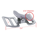 Stainless Steel 1" Quick-Release Alligator Buckle Tie-Down-3