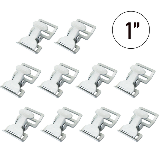 10-Pack Sand Finish Alligator Buckles: Secure Versatility for All-Purpose Tie-Downs