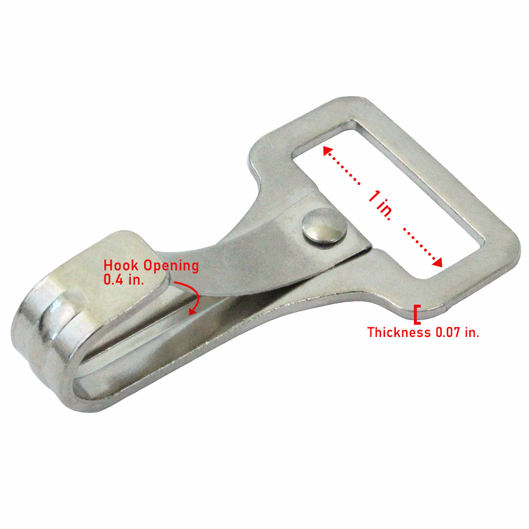 Premium Wall Snap Hook: Nickel-Plated Reliability for Secure Tent Tie-Downs