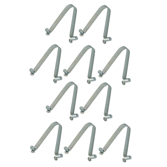 Premium 4" Nickel-Plated Snap Pin Set (10-Pack) - Ideal for Secure Tent Fastening