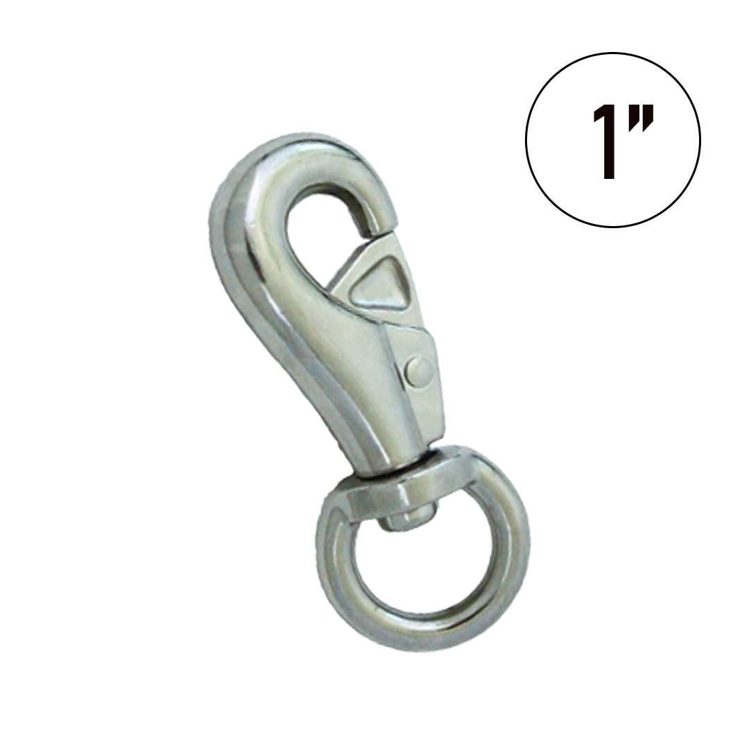 Nickel-Plated Swivel Snap Hook: Effortless Tenting with 360° Rotation