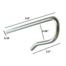 3.6" Heavy-Duty Steel J-Pin Ground Anchor: High-Tensile Steel Perimeter & Tent Stake-5