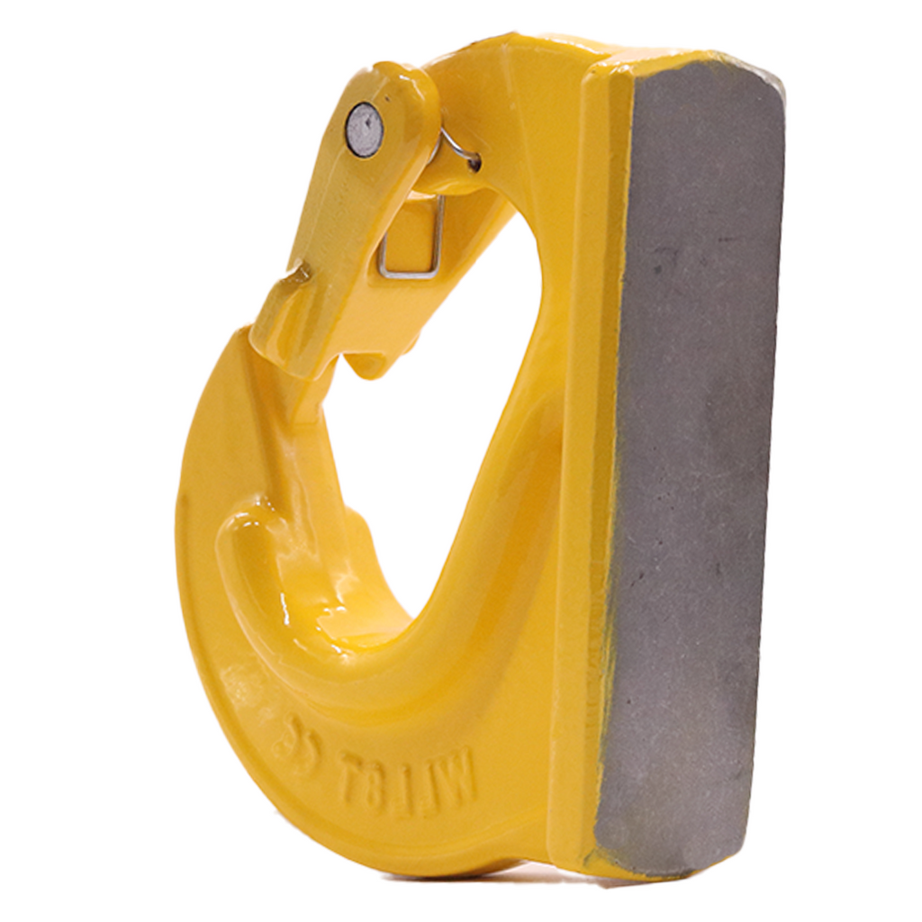 Heavy-Duty 5-Ton Weld-On Forged Anchor Hooks with Safety Latch - G80 Construction