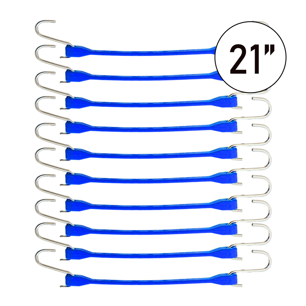 Boxer ColorCode Blue 21" Tarp Strap Set of 10: Organize with Ease, Secure with Confidence