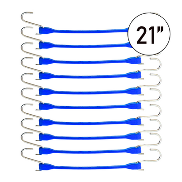 Boxer ColorCode Blue 21" Tarp Strap Set of 10: Organize with Ease, Secure with Confidence