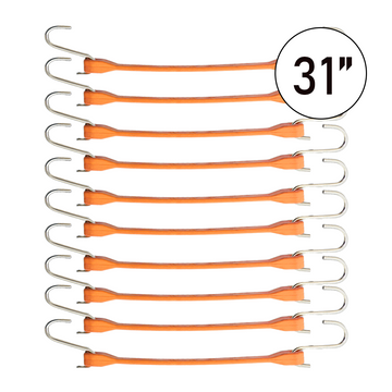Boxer ColorCode Orange 31" Tarp Strap Set of 10: Organize with Ease, Secure with Confidence