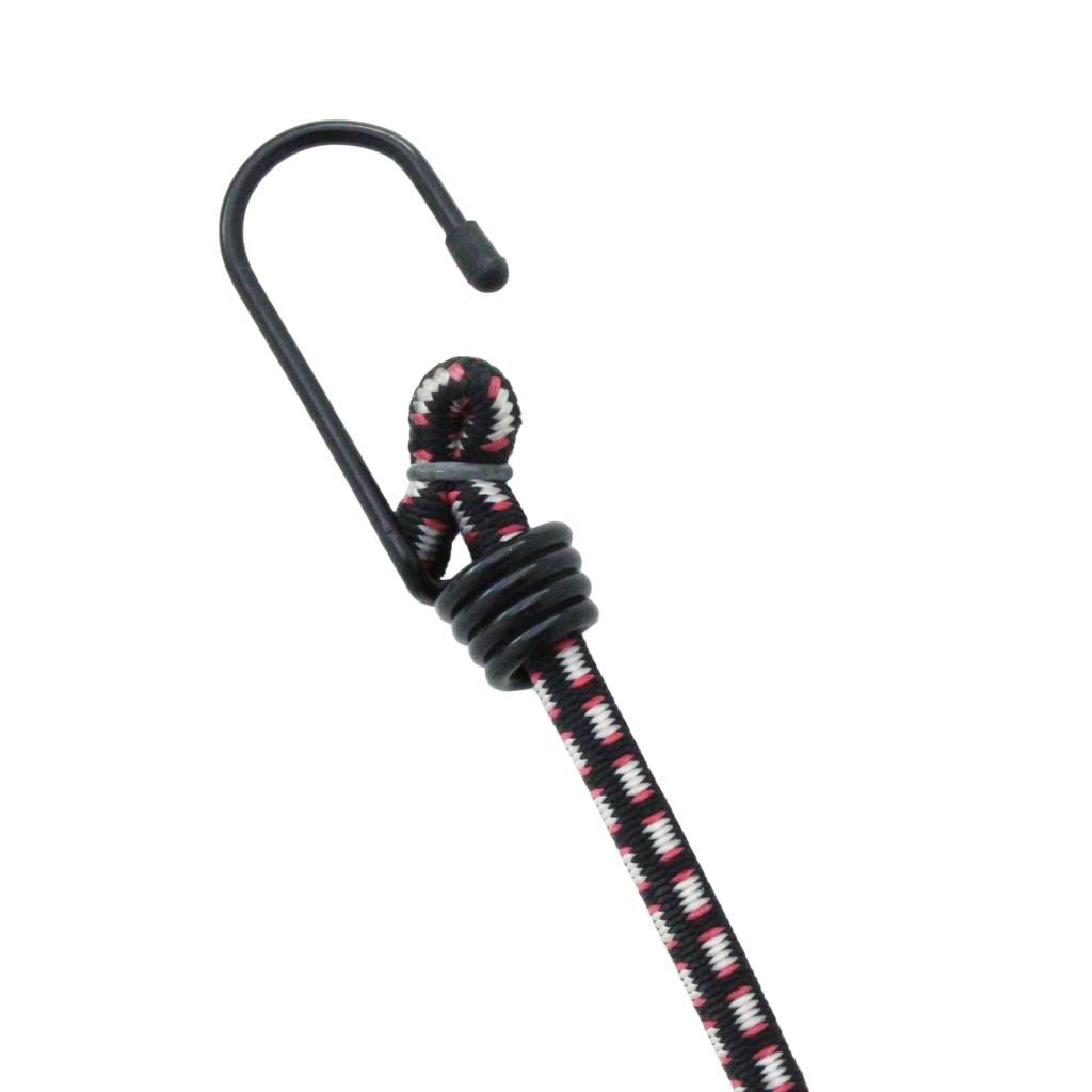 10-Piece 8mm Bungee Cord Set with Steel Core Hooks