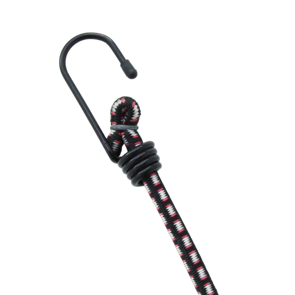 10-Piece 8mm Bungee Cord Set with Steel Core Hooks