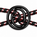 5-Pack 4-Arm Light-Duty Spider Bungee Cord Sets – 8 mm x 20 in. with Steel-Core Hooks, Assorted Colors-3