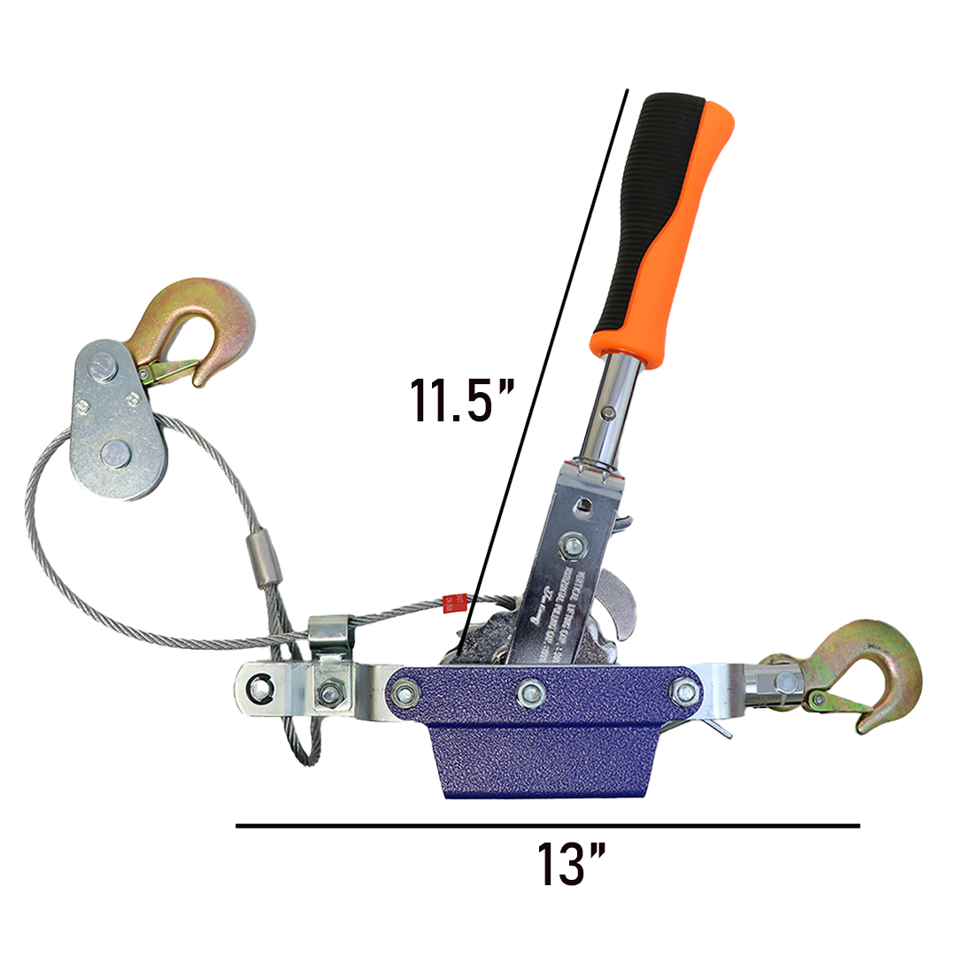 PowerGrip 2200: Dual Hook Hand Power Puller for Precision Lifting and Securing