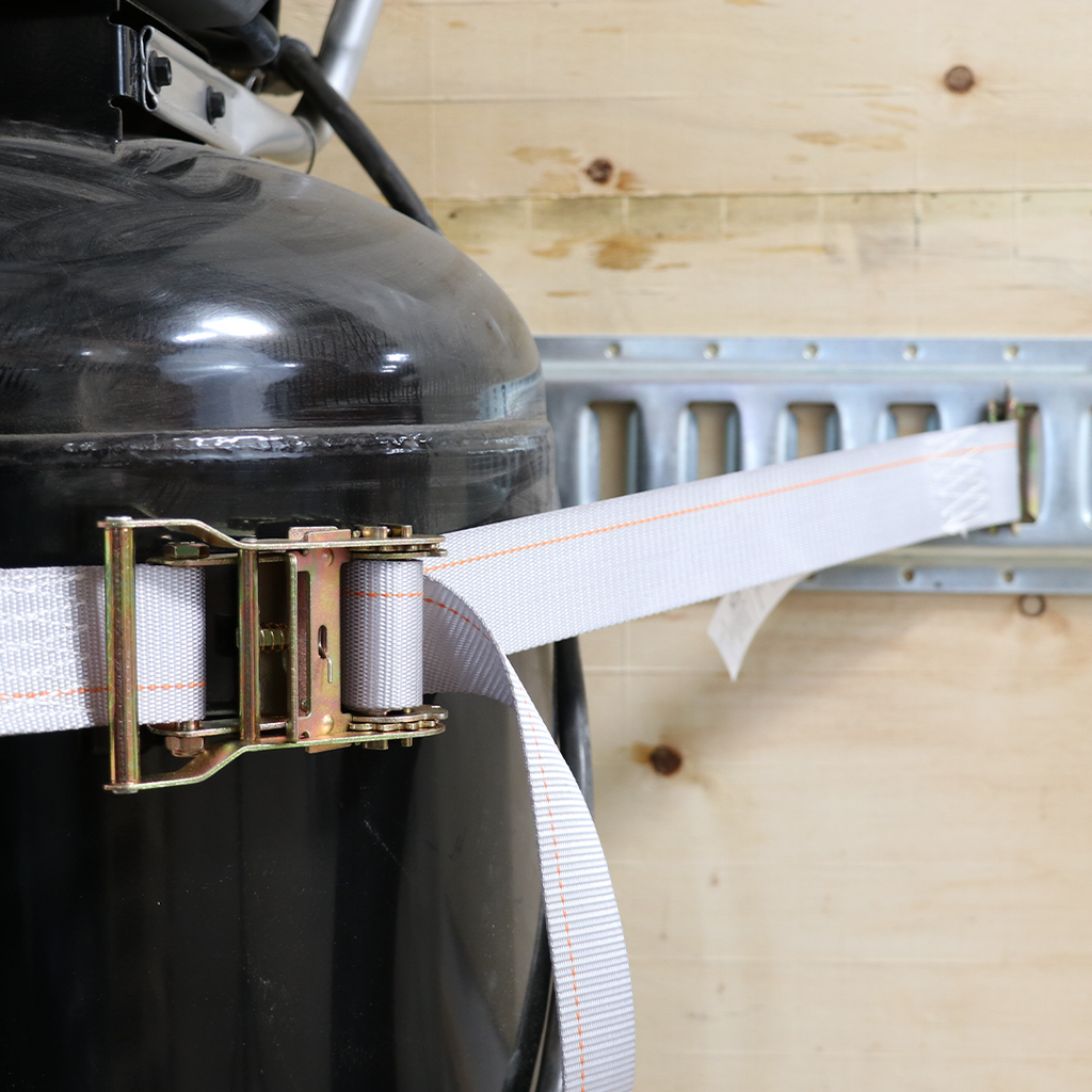 Boxer SecurePro Max 2" x 16' Ratchet E Track Straps with Triple E-Fittings – 3X Anchor Points for Ultimate Load Stability - 4400 lbs.