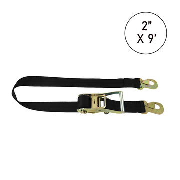 Buy black Boxer Tire Pro FlexGrip 2" x 9' Tire Holder with Flat Snap Hooks