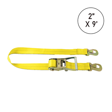 Buy yellow Boxer Tire Pro FlexGrip 2" x 9' Tire Holder with Flat Snap Hooks