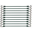 10-Piece Set of 9mm Elastic Cords with Durable Plastic-Coated Metal Hooks-4
