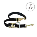 Boxer Tire Pro Premium 2" x 9' Adjustable Tie-Back Strap Tire Holder with Twist Snap Hooks-6