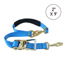 Boxer Tire Pro Premium 2" x 9' Adjustable Tie-Back Strap Tire Holder with Twist Snap Hooks-1