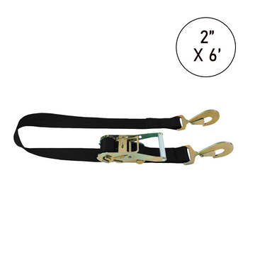 Buy black Boxer Tire Pro FlexGrip 2" x 6' Tire Holder with Twist Snap Hooks