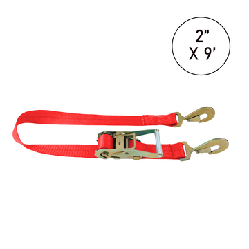 Buy red Boxer Tire Pro FlexGrip 2" x 9' Tire Holder with Twist Snap Hooks