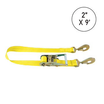 Buy yellow Boxer Tire Pro FlexGrip 2" x 9' Tire Holder with Twist Snap Hooks