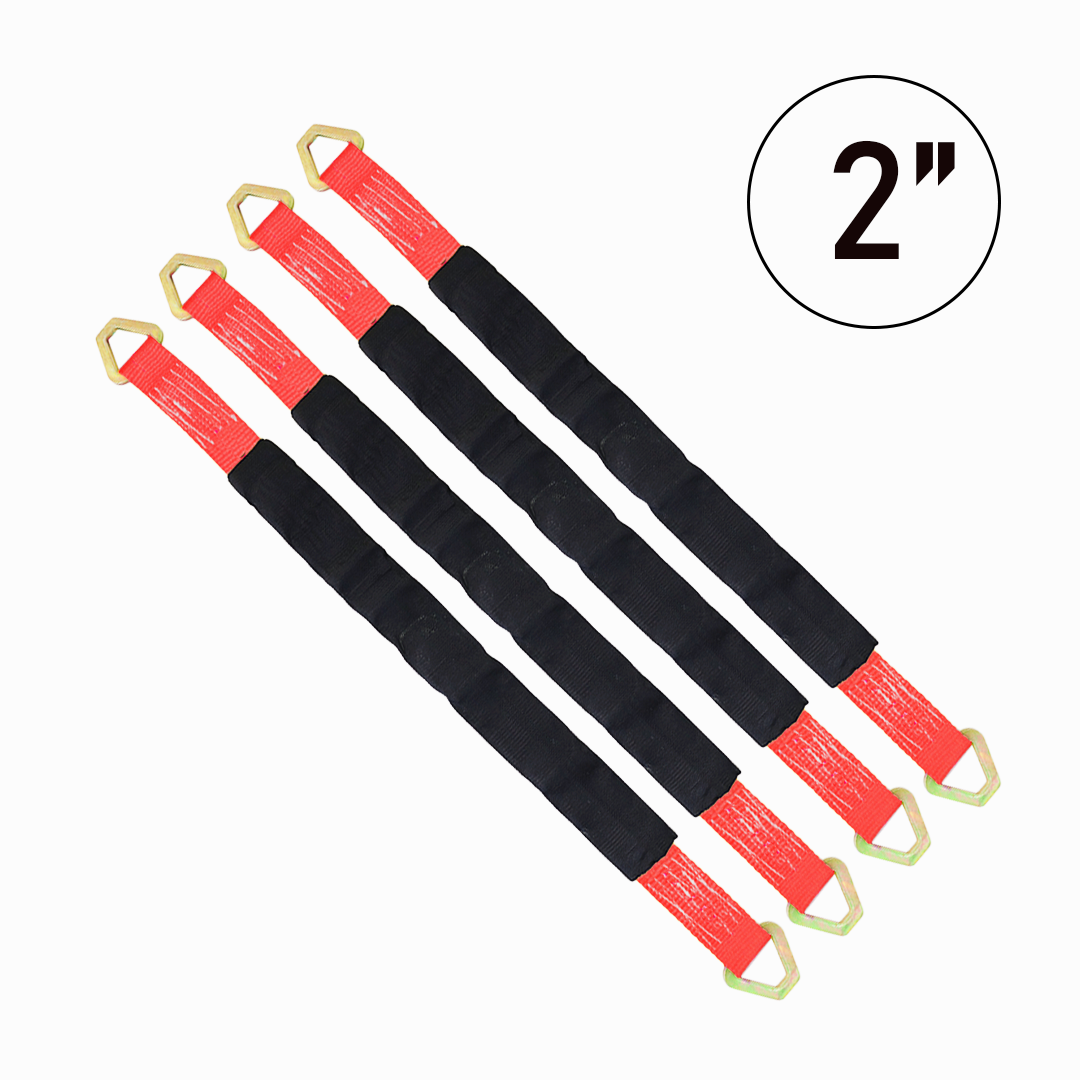 ProAxle Straps Set of 4: Precision-Length Axle Straps in Vibrant Colors (24" and 36")
