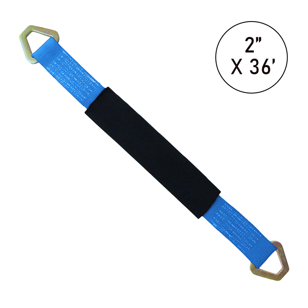 ProAxle Straps Set of 4: Precision-Length 36" Axle Straps in Vibrant Colors