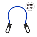 Multi-Colored Carabiner Elastic Cord with 8mm Hooks in Various Lengths-1