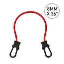 Multi-Colored Carabiner Elastic Cord with 8mm Hooks in Various Lengths-3