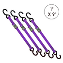 Boxer 1" x 9' Cam Buckle Tie Down with S Hooks - 1500lbs Break Strength, Vibrant Colors Options, California Crafted Confidence-9