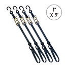 Boxer 1" x 9' Ratchet Tie Down - Enhanced with S Hooks and Loop End, 3000lbs Break Strength, Vibrant Color Options, Crafted with California Confidence-4
