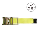 Boxer 4" x 18" Heavy Duty Ratchet Strap Short End - 16,200 lb BS - Double Locking Buckle - 20,000 lb Industrial Webbing-1