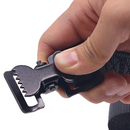 All-Purpose 1" x 6' Utility Black Tie Down with Alligator Clips-3