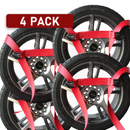 Boxer 8-Point Roll Back Vehicle Tie-Down Kit with G70 Chain Extensions - Set of 4-5